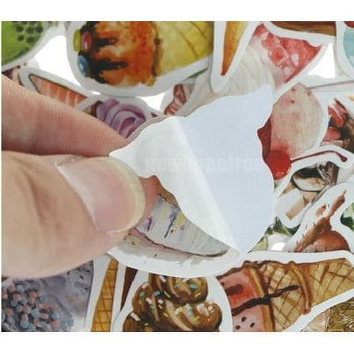 Label Sticker - Ice Cream (50pcs)