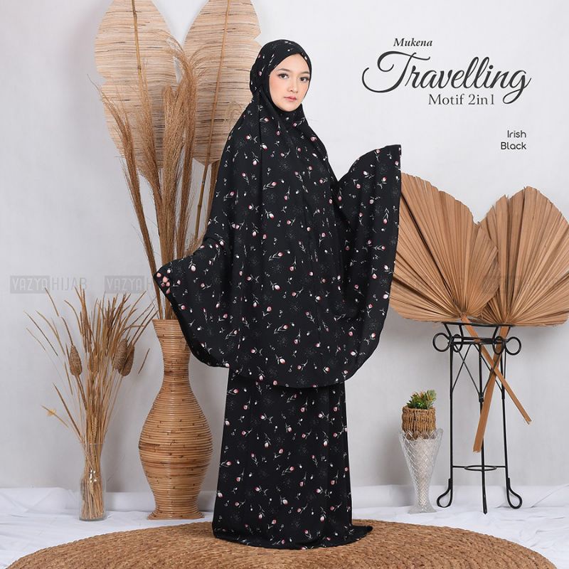 Mukena Traveling Motif 2in1