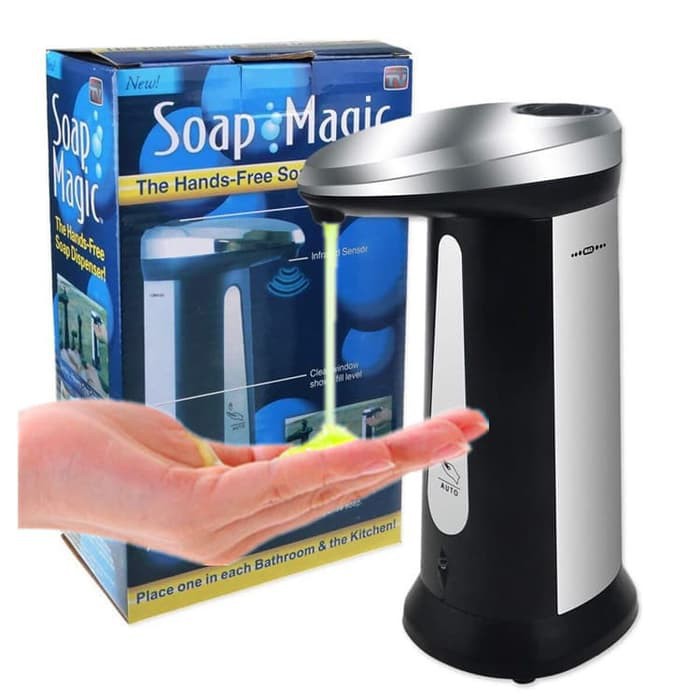 Dispenser Sabun Otomatis Charger / Finether Soap Magic Tabung Dispenser Sabun Otomatis 400ML