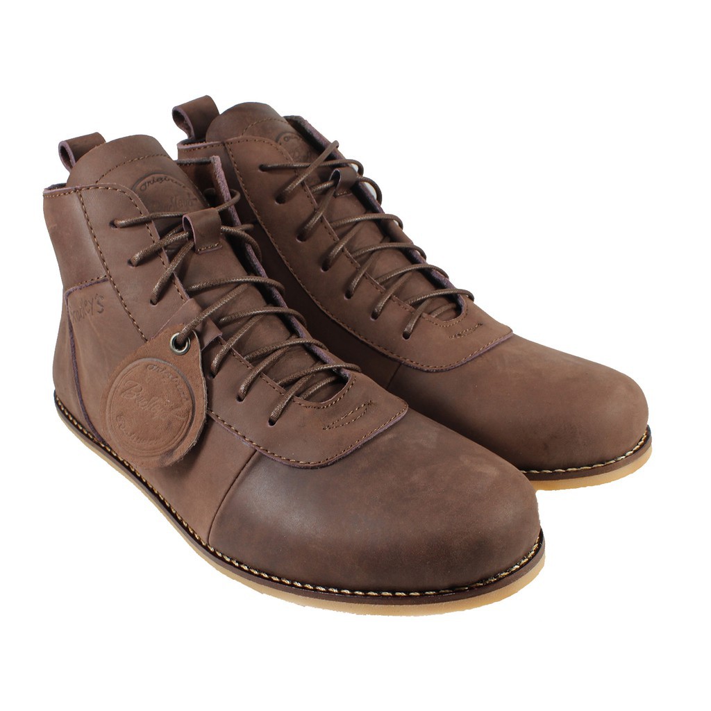 SEPATU PRIA BRADLEYS BRODO CEPER COKLAT KULIT ASLI ORIGINAL LEATHER