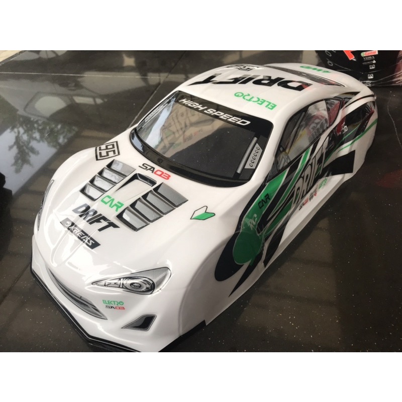 body rc 1:10 Toyota ft86 lebar 190-195mm wheelbase 257-260mm