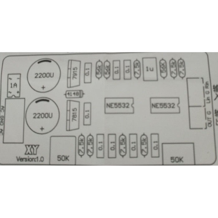 F3B652h4gt Kit Sub Woffer/ Lpf Pre Amp (Belum Di Solder) Mu31