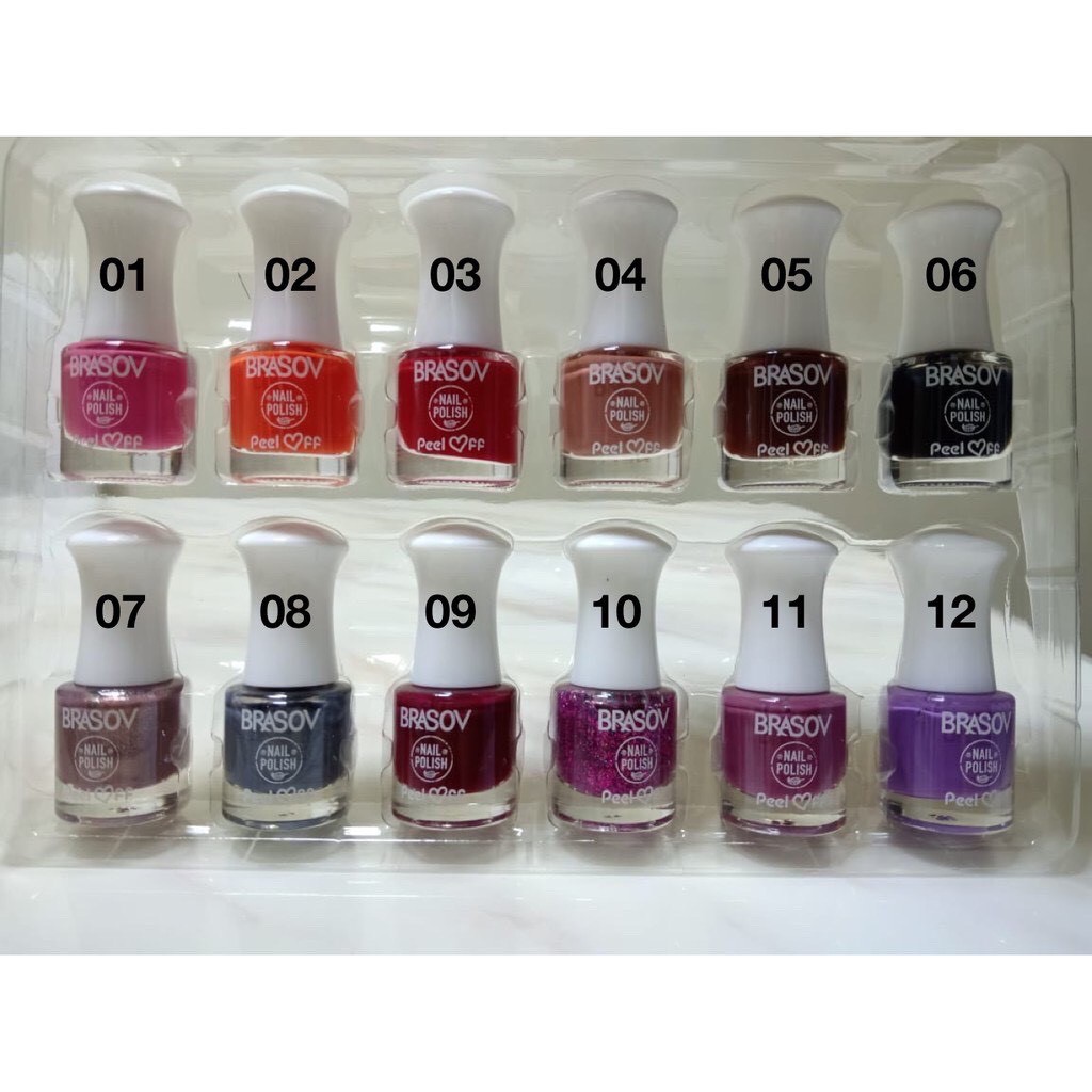 Kutek Brasov Peel Off 9ml Kutek Peel Off Kuteks Cat Kuku Halal Bisa Buat Sholat BPOM Kutex Muslimah