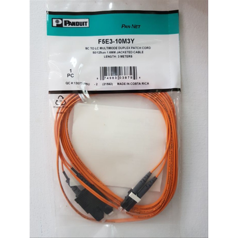 Panduit Pan-Net FO Patch Cord SC-LC Multimode OM2 3meter