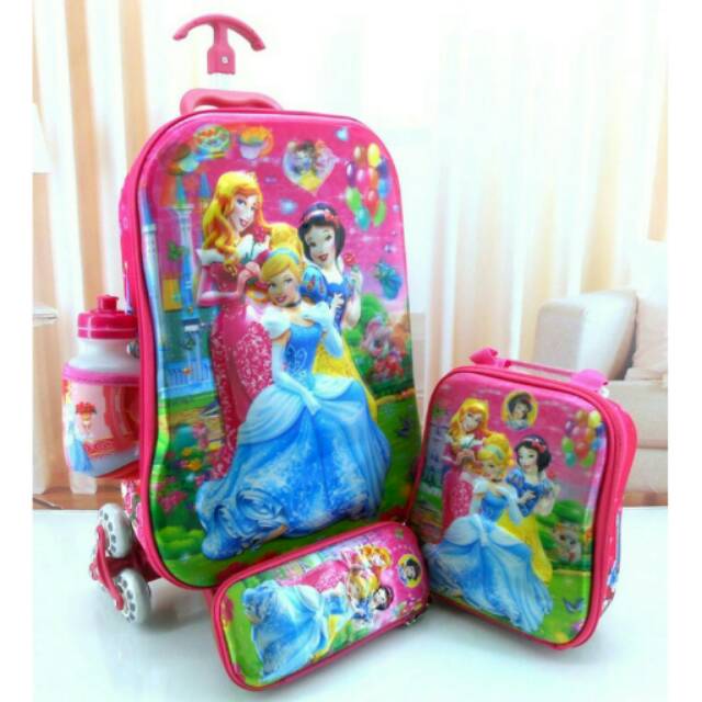 Tas Troli Anak 5D 4 IN 1 - Disney Princess