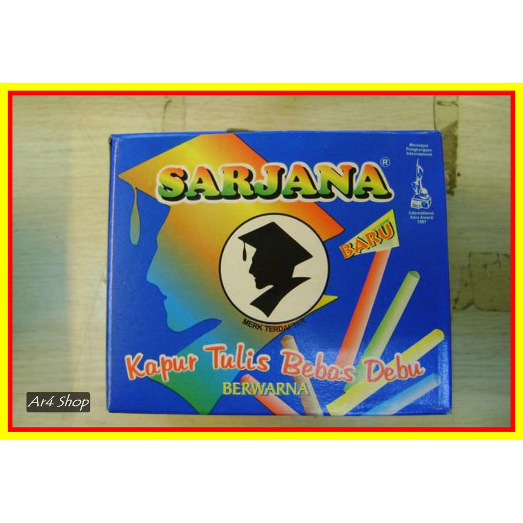 

Chalk & 40;Kapur Tulis& 41; - Sarjana - Kapur Papan Tulis Warna & 40;50 Stick X 60
