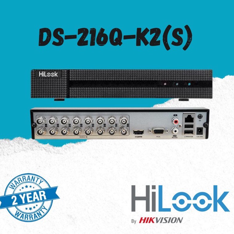 DVR HILOOK 16 CHANNEL DVR-216Q-K2(S) UPTO 5MP