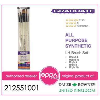 

Kuas Lukis Set High Quality Daler Rowney Graduate Brush LH 212551001