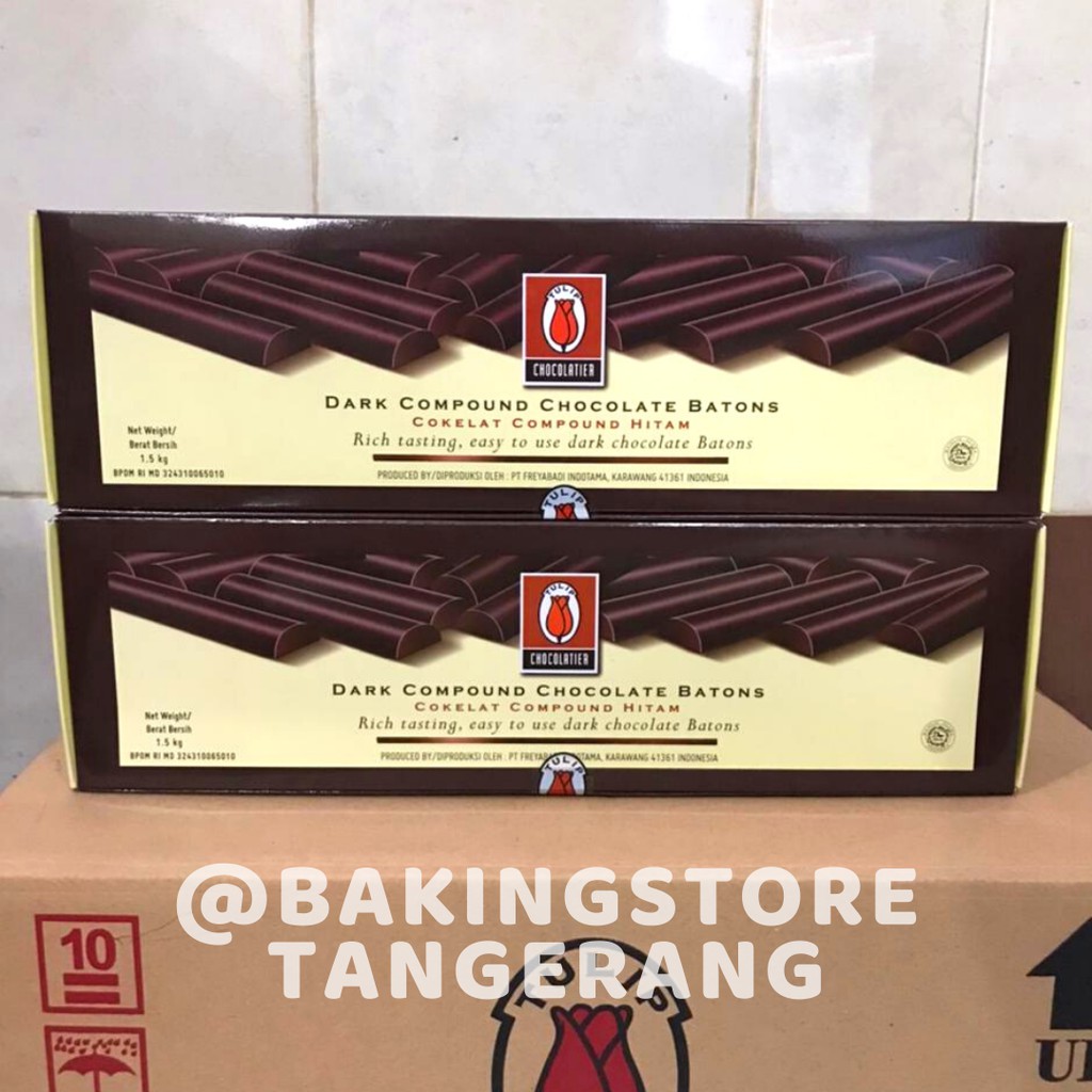 

Chocolate Sticks Batons Tulip Compound Sticks Stik Coklat Baton 1,5kg