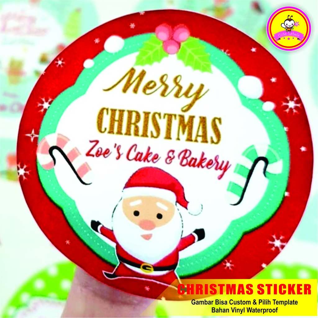 

CHRISTMAS STICKER Round CR 106