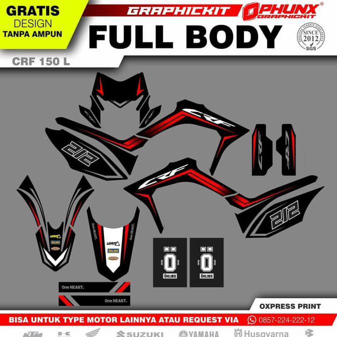 Sticker Decal Full Body Honda Crf 150 L Sticker Motor Custom