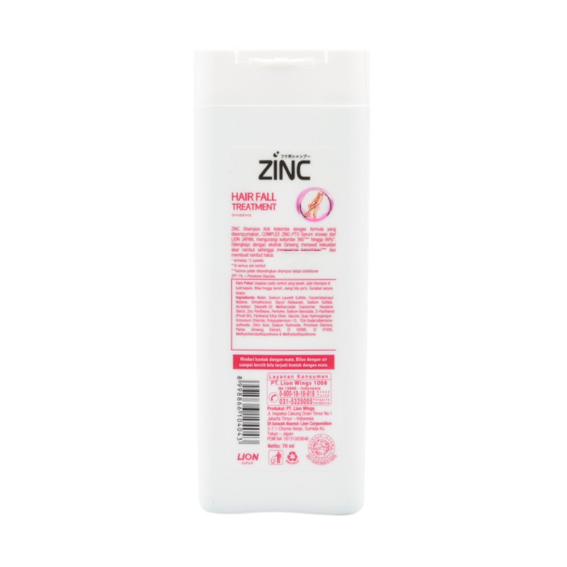 Zinc Hair Fall Treatment Shampoo Anti Rontok