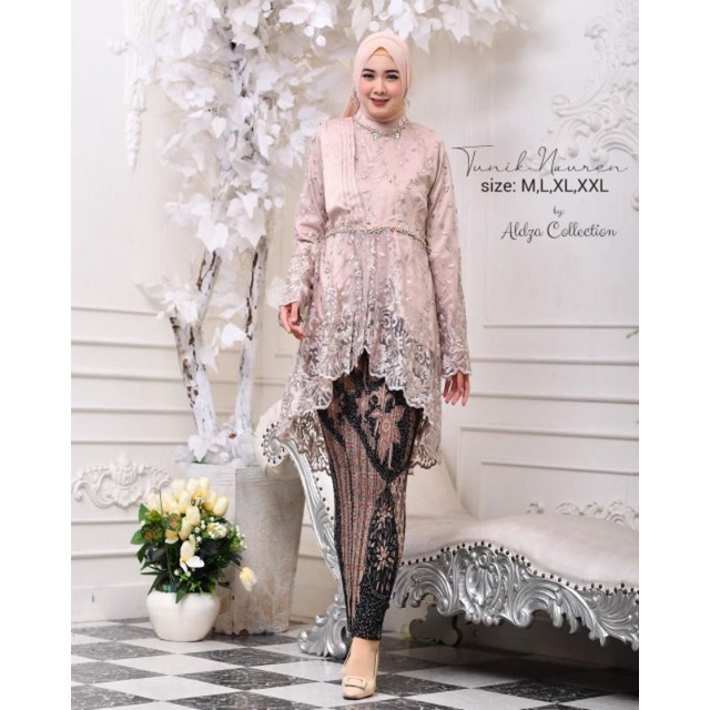 One Set Kebaya Lesti Stelan Wanita Terlaris Kebaya Best Seller Baju Wanita Kekinian Aurora selendang