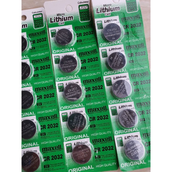 BATU BATTERY CR2032 CR2025 CR2016 3V MAXELL REMOT MOBIL CALCULATOR DLL