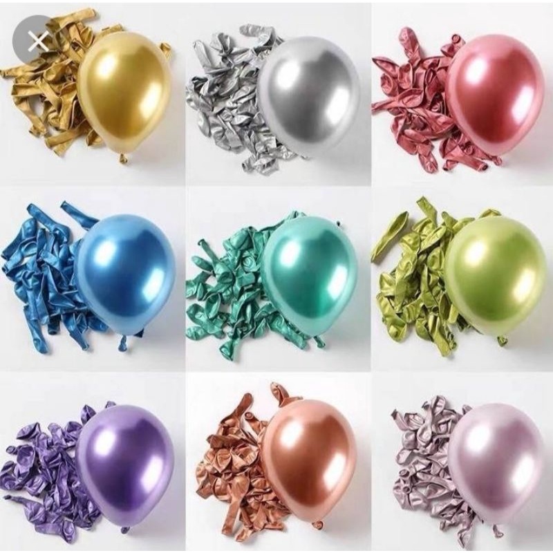 Balon Latex Chrome 12 inch