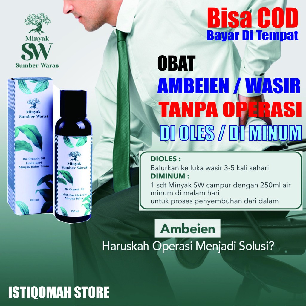 Jual Obat Ambeien Wasir Tanpa Operasi Bisa Dioles Diminum Minyak Sumber Waras Sw Probiotik Sudah Bpom Indonesia Shopee Indonesia