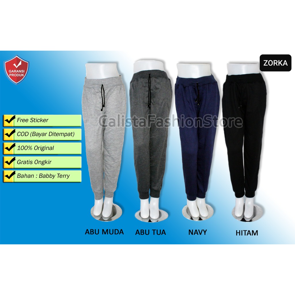 Celana Jogger Wanita Korean Style Polos / Celana Olahraga Panjang Dewasa / TRAINING JOGGER / TRENING WANITA / JOGER WANITA