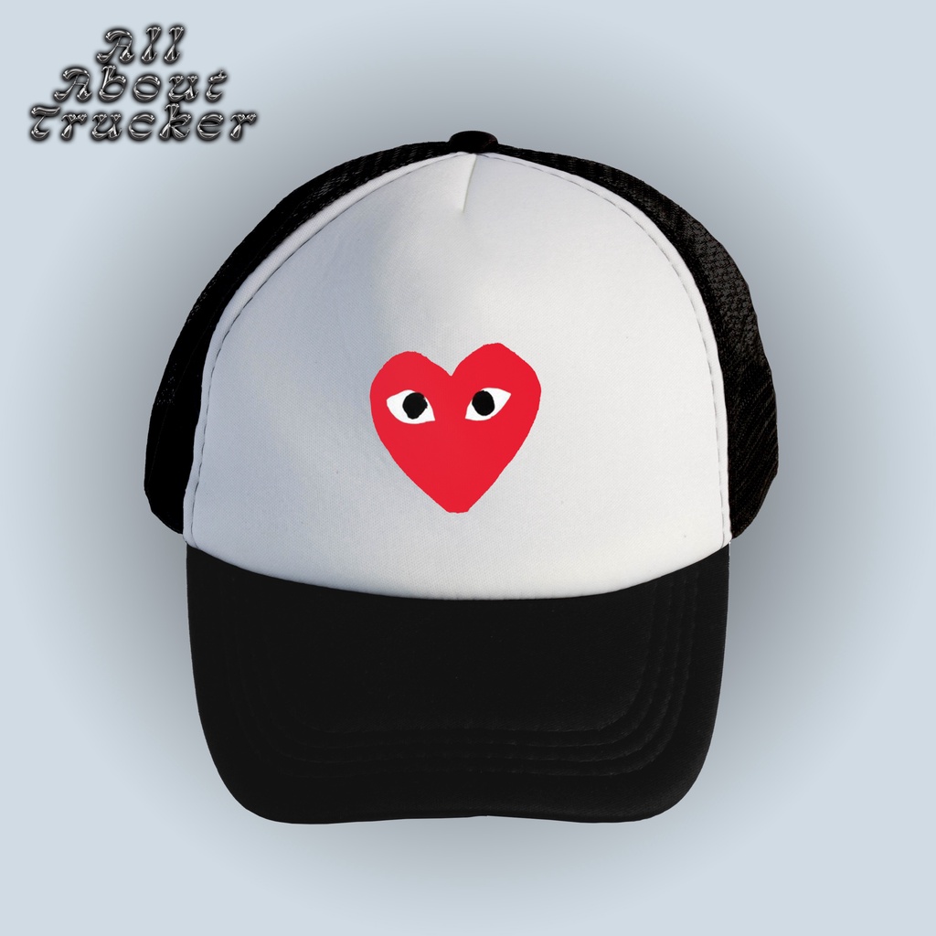 CDG Play Logo | Trucker Hat | All About Trucker