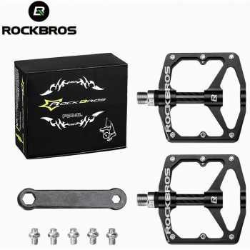 Grab Medan Pedal Sepeda MTB ROAD BIKE Sepada Gunung Rockbros Aluminium Alloy Non Slip 12ebk