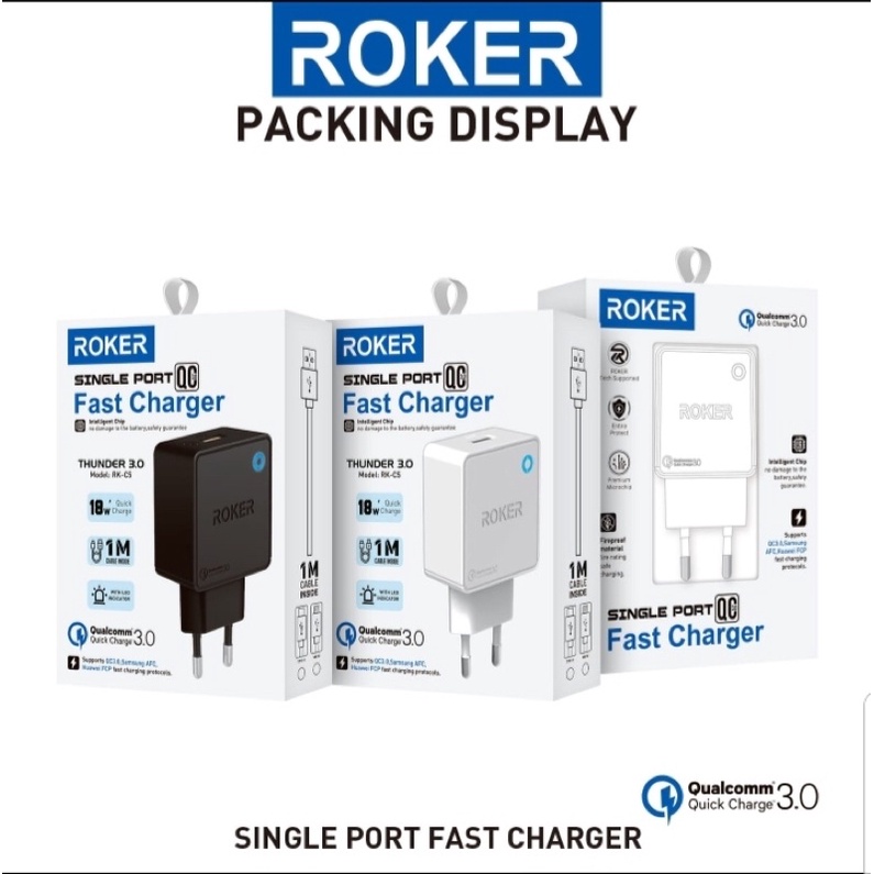 CHARGER ROKER THUNDER 3.0 QUALCOMM QUICK CHARGE