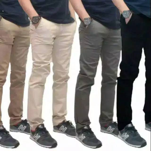 Celana Chino Pria Bahan Adem Nyaman Katun Strecth/Melar Cocok Buat Musim Dingin GAYA COWOK POLO