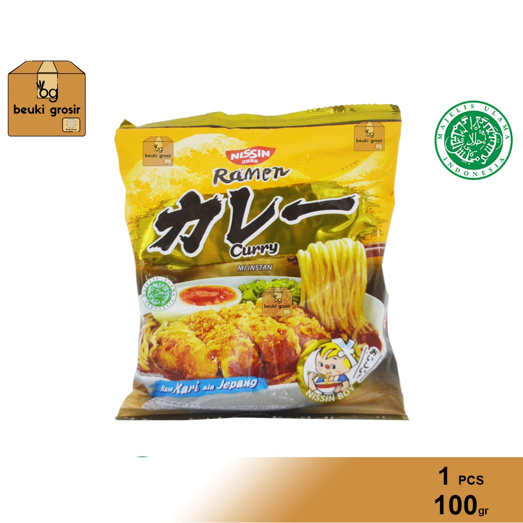 

ECER Nissin Ramen Mikuya Curry Rasa Kari Ala Jepang Mie Instan Kuah Halal MUI - 100gr