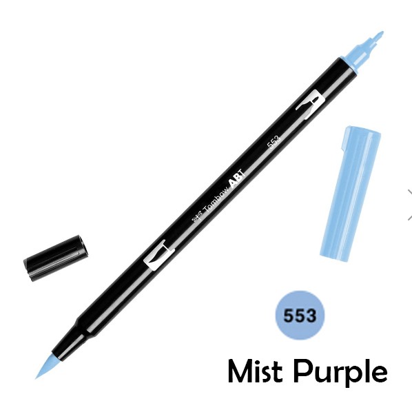 

ABT Tombow Dual Brush Pen - 553 Mist Purple