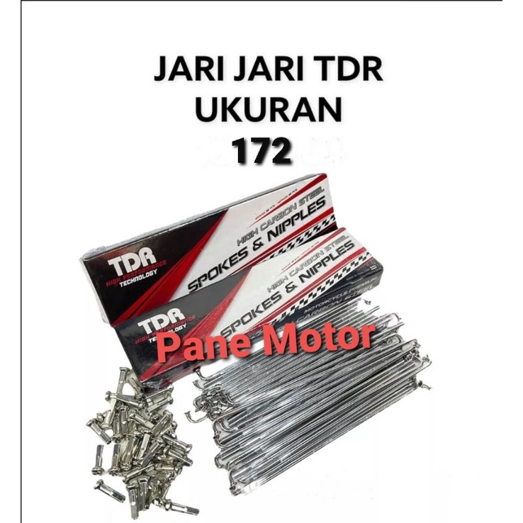 RUJI TDR JARI JARI TDR CHROME UKURAN 9 × 172 RING 17 DEPAN SMASH LAMA NEW 110 SHOGUN 125 ARASHI BEST