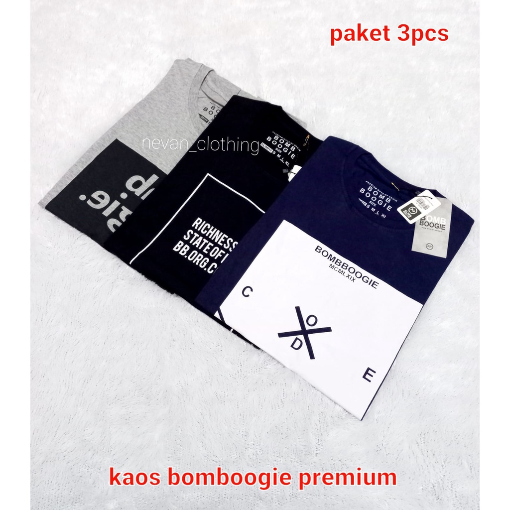 kaos distro | kaos bombogee pria dewasa 3pcs 100| kaos 3 pcs 100 ribu | bombogie pria distro 3 pcs | baju bombogie| kaos bombogie premium | kaos bombogie | baju bombogie | kaos distro | nevan__Clothing