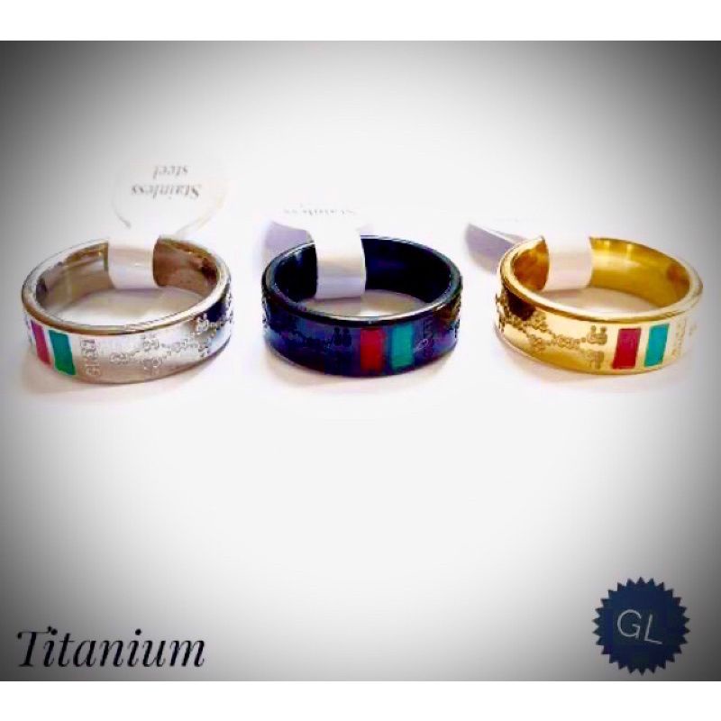 cincin gucci cincin titanium pria dan wanita cincin ring cincin original anti karat