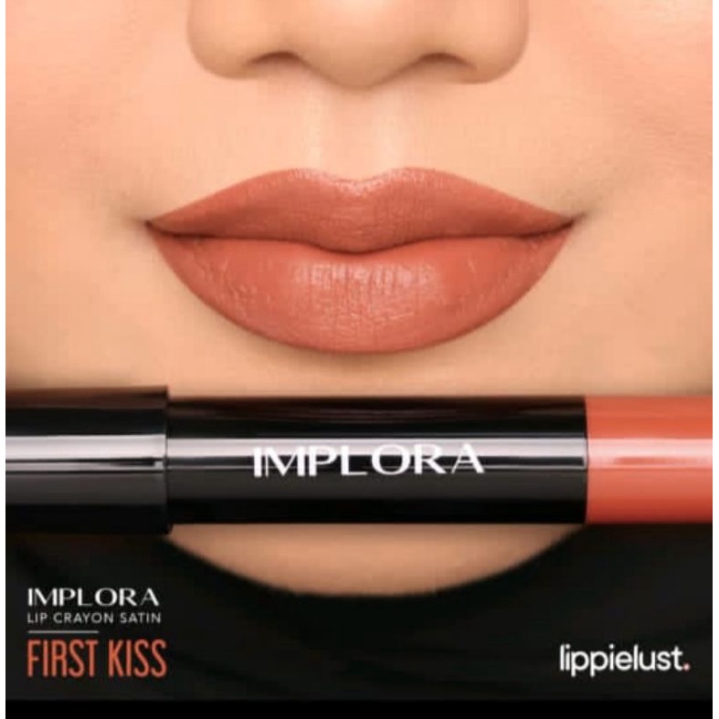 ORIGINAL TERMURAH IMPLORA LIP CRAYON SATIN LIPSTICK LIPCREAM