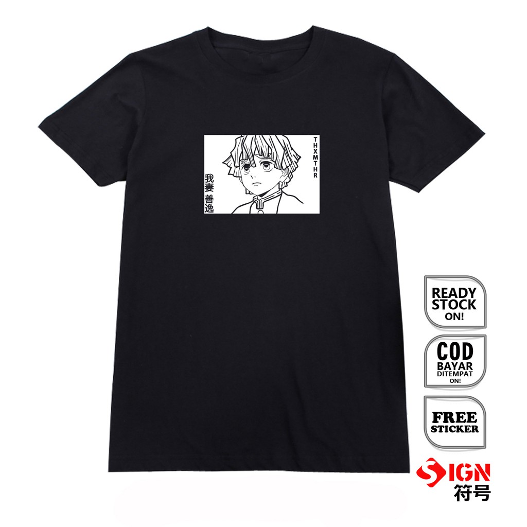 KAOS ZENITSU AGATSUMA KIMETSU NO YAIBA DEMON SLAYER INOSUKE NEZUKO MANGA JAPAN ANIME KAOS JEPANG SC