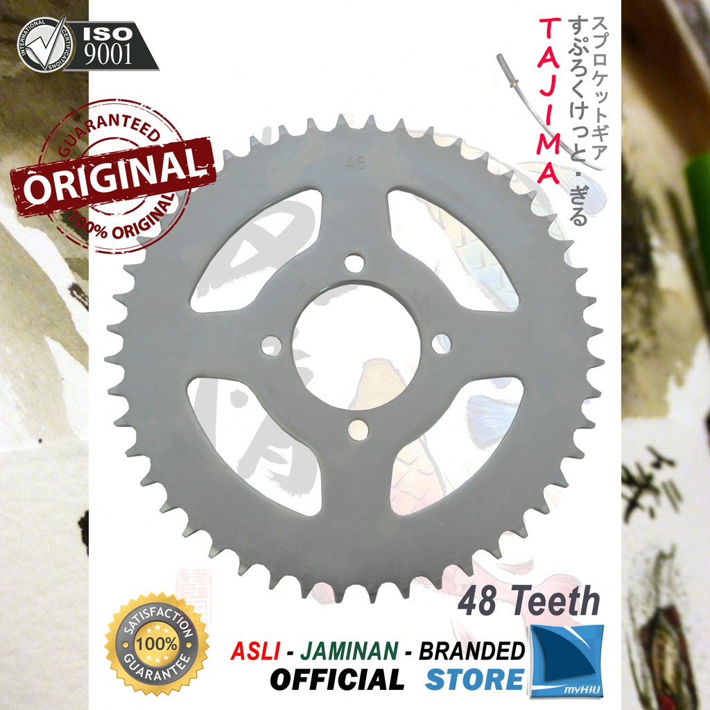 Gigi Tarik 40T ~ 50T SUZUKI Shogun / New / 125 / R Gir Belakang - Rear Sprocket Gear TAJIMA-428-50T