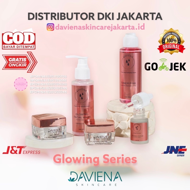 DAVIENA SKINCARE JAKARTA GLOWING SERIES davienaskincarejakarta davienaskincarejabodetabek vidbeauty davienaskincare.official ramadhanidavin