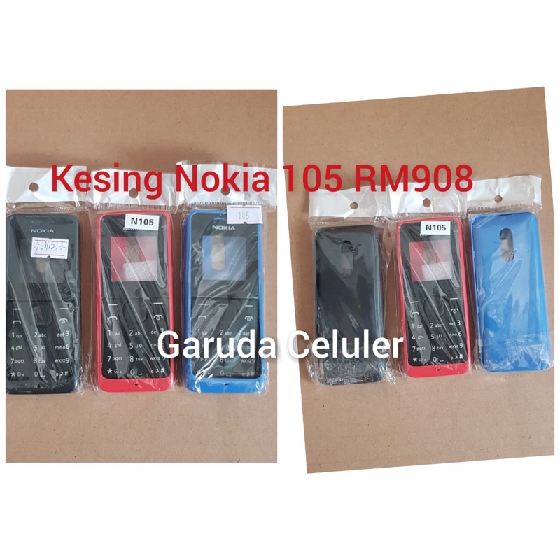 Casing Kesing Cs Nokia 105 N105 RM908 RM-908 RM 908 epan Belakang + Keypad