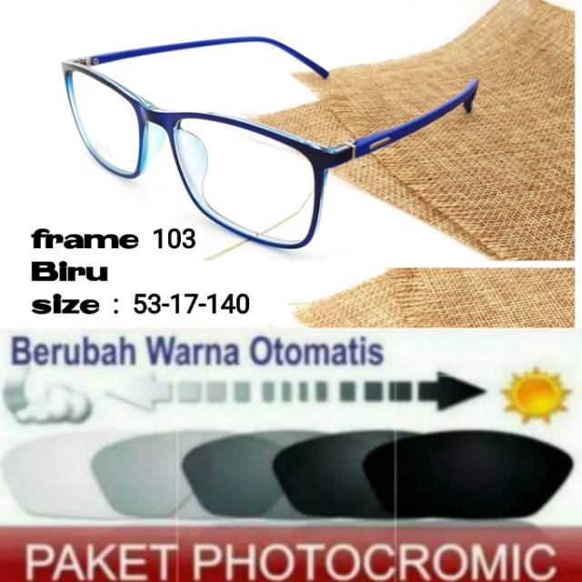 Frame Kacamata Anti Radiasi PHOTOCROMIC, Kaca mata Minus, Kacamata Plus, Kaca mata Terbaru