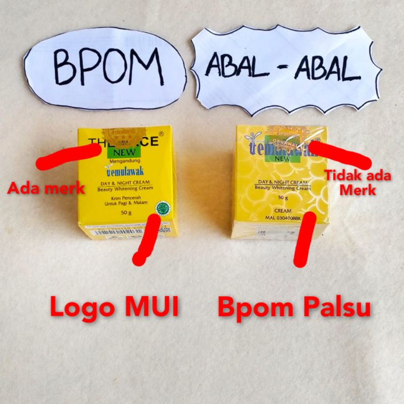 (The Face)Paket Krim Temulawak RESMI BPOM isi 5