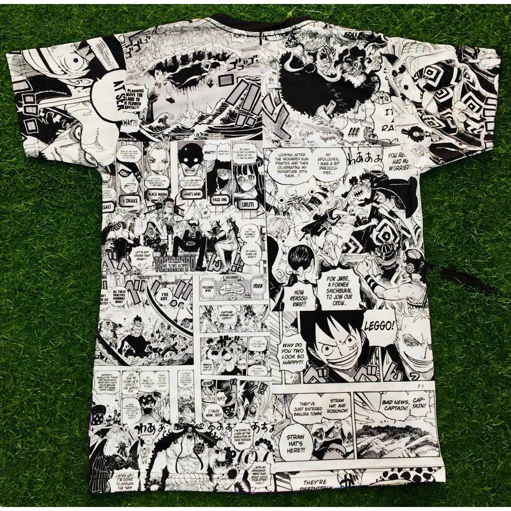 Tshirt Onepiece SHP wano Art fullprint Anime Manga Premium