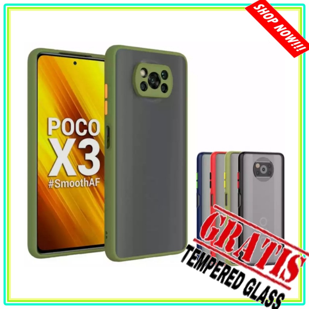 Case Xiaomi Poco X3 NFC Shockproof Hybird Premium Hard Case