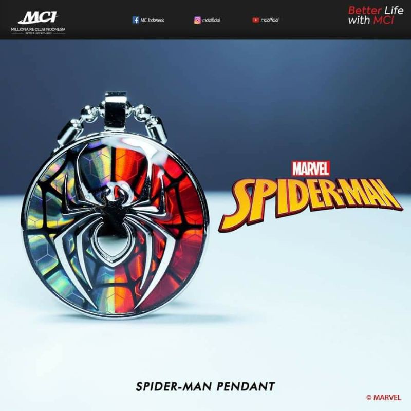 Kalung kesehatan mci pendant spiderman