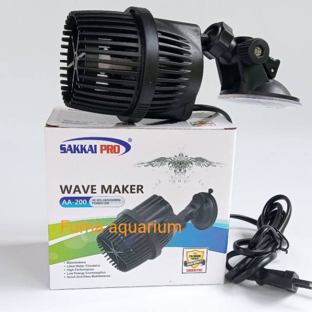 Sakkai Pro AA-200 AA200 Wave Maker Mesin Arus Ombak Akuarium Kolam 1 Kipas