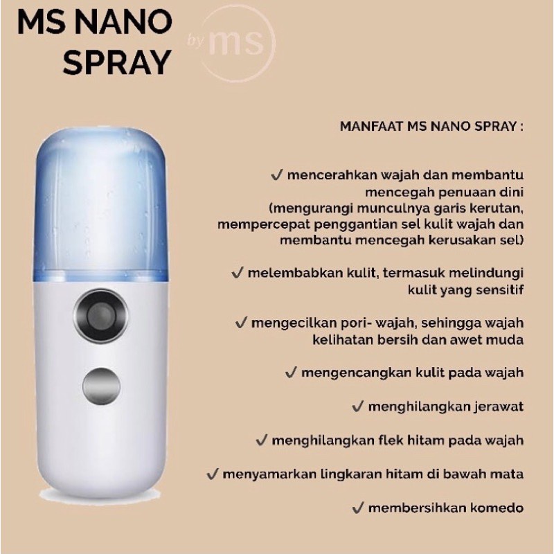 (  KJO ) Nano Spray Mini Portable USB Pelembab Wajah Kenzjayaolshop