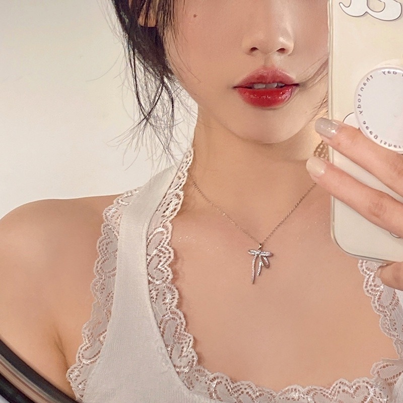 Kalung S925 Silver Electroplating Gaya Korea Untuk Wanita