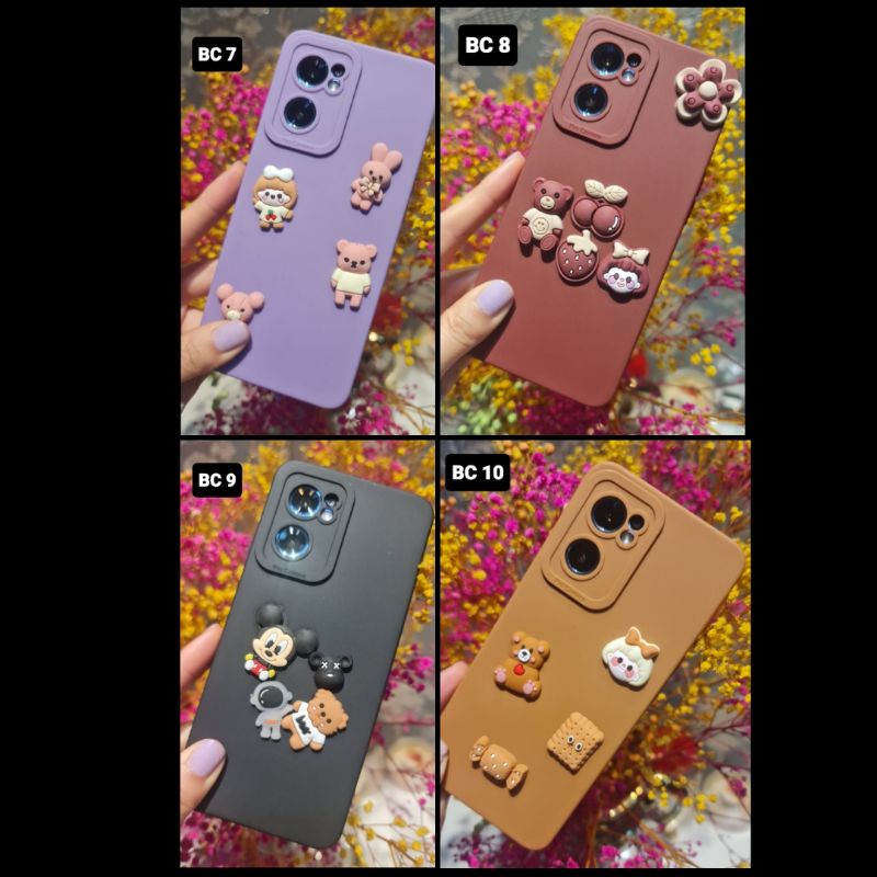 BC Softcase PRO Camera 3D bear cookies  Reno 7 4G Reno 75G Realme C2 C21Y C31 C35