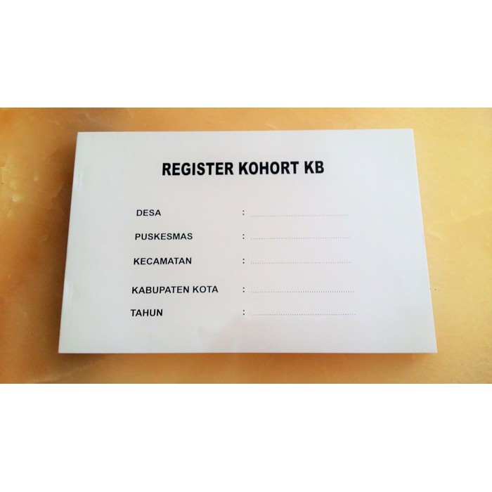 [BUKU] Buku Register Kohort KB