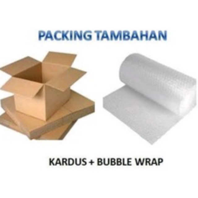 

Packing tambahan kardus dan bubelwarp