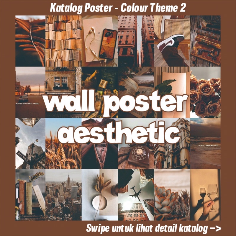 [24Pcs]Poster Dinding Aesthetic Murah | Wall Poster Aesthetic A6 A5