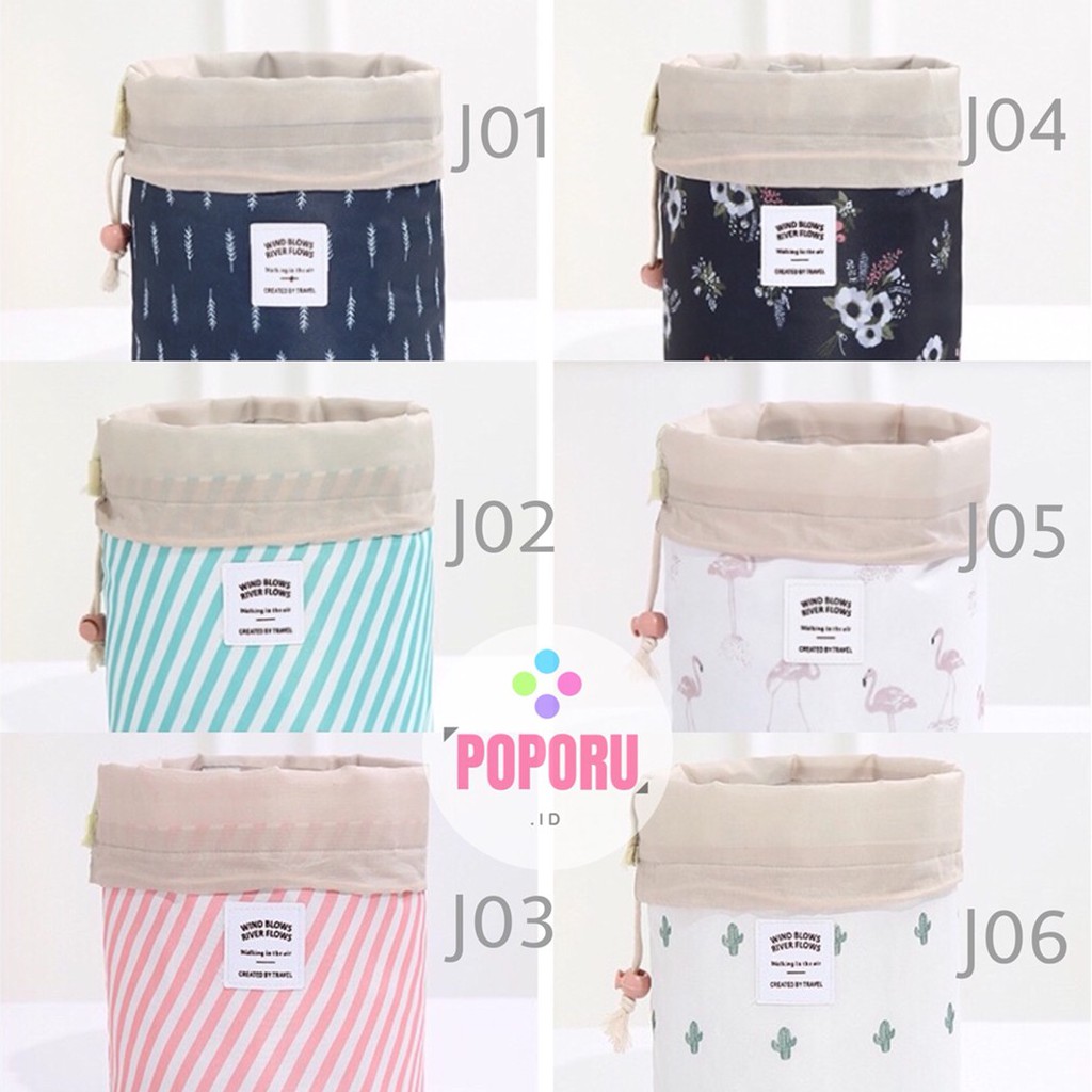 BIG DRAWSTRING POUCH/makeup organizer/ beauty cosmetic bag/ tas kosmetik / travel case