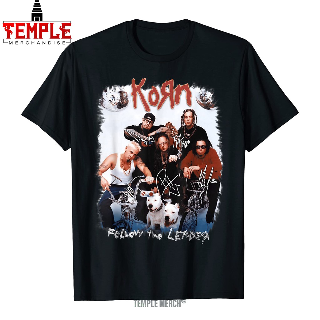 Baju Kaos Band Vintage Korns Art Music 80s 90s Legend Limited Design T-Shirt