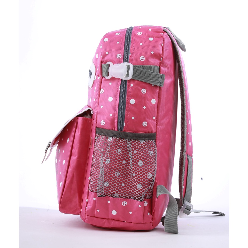 Tas Sekolah Anak Perempuan - Tas Ransel Anak Cewek Anti Hujan Grs - Tas Polka Anak Ramaja - Backpack Laptop